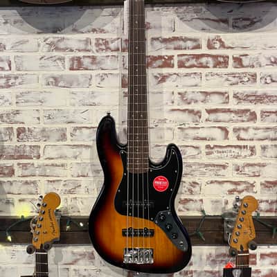 Squier Affinity Series Jazz Bass V 3-color Sunburst with Laurel Fingerboard image 1