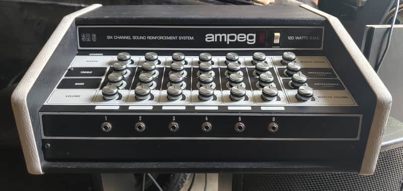 Ampeg SR6 120w 6ch Mixer | Fully serviced | * 50 ship: Chi, Pitt or Indy image 1