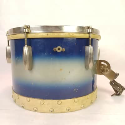 *Slingerland 9x13"Blue/Silver Duco Tom Drum 40s Radio King Pig Tacked Head #1450 image 5