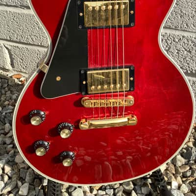 Gibson Custom Shop, Les Paul Custom, Translucent Red, 2000s image 15