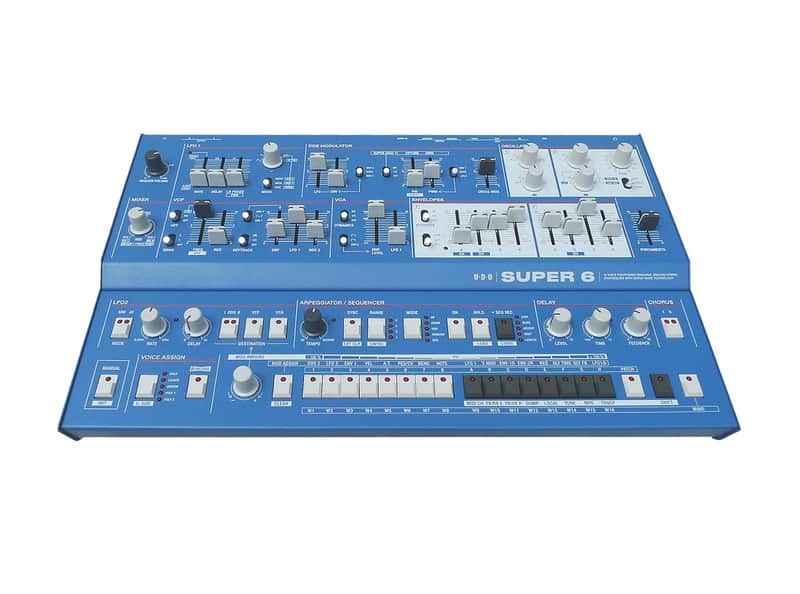 UDO Super 6 Polyphonic Hybrid Desktop Synthesizer - Limited Edition Blue [DEMO] image 1