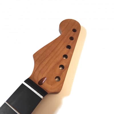 LEFT HANDED 22 frets Satin Nitro varnished Roasted Mapple Strat Neck with rosewo image 4
