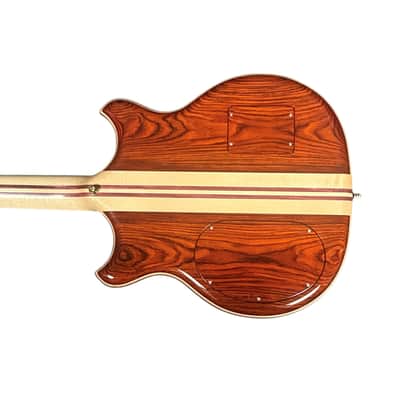 Alembic Stanley Clarke Sign Deluxe, Cocobolo / Ebony / Green and Amber LED's  9.8 LBS *IN STOCK* image 2