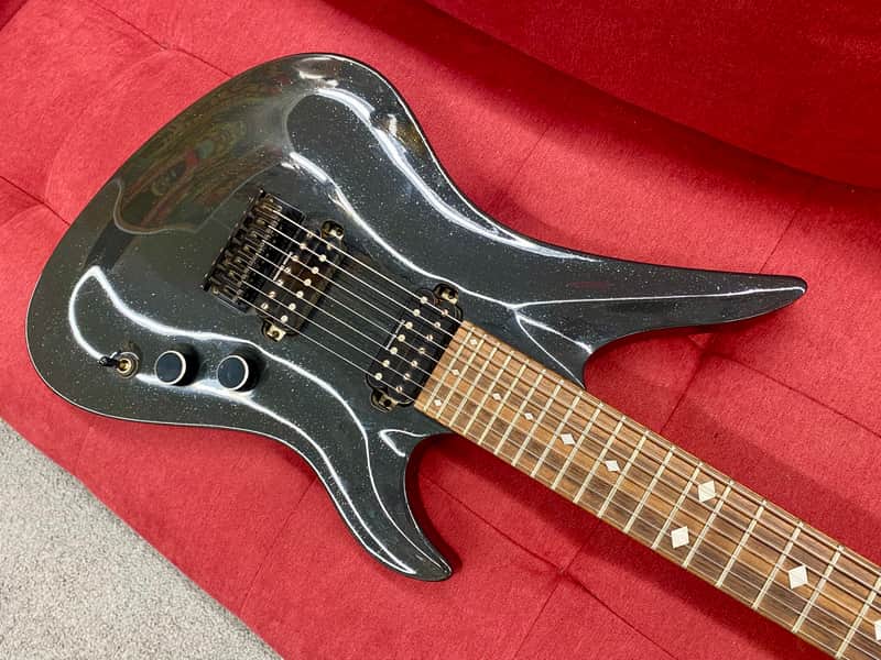 Schecter Diamond Series A-7 7-String Guitar - Charcoal Sparkle image 1