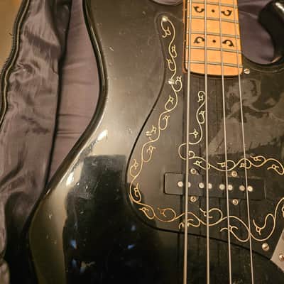 1978 Ibanez 2609B Professional Black Eagle Double Cutaway 4-String Bass with Maple Fretboard - Black image 9