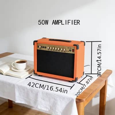 Electric Guitar Combo Amplifier – 8.5" Practice Amp with Headphone Jack, Treble/Midrange Controls & Recording-Friendly Output image 2