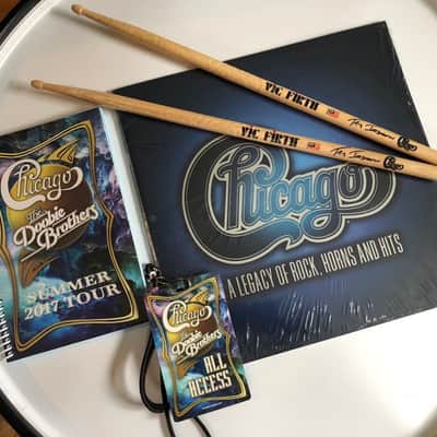 Tris Imboden's Chicago 50th Anniversary DW, Paiste, Gibraltar Complete Drum Set 2017 - Mirror Gold Lacquer. Immaculate! Authenticated! image 6