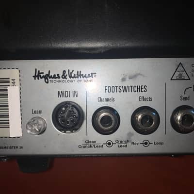 Hughes & Kettner Tube Meister  36 Watt Guitar tube  Amp Head  with road case anvil style image 12