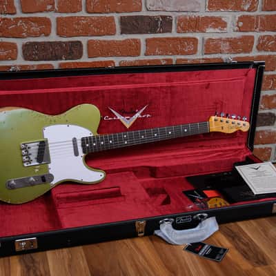 Fender Custom Shop S6 1966 Telecaster Heavy Relic #40 Summer Event Special Run in Super Aged Sage Green Metallic finish made in 2026 w/OHSC image 2