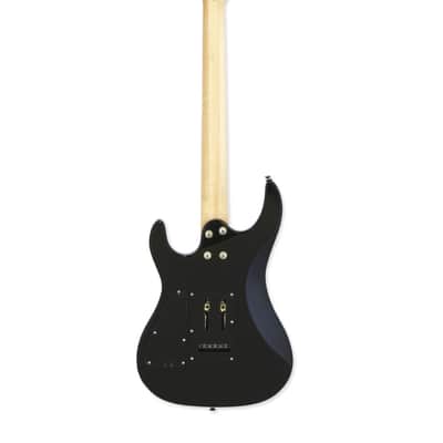 Aria MAC-STD-MBK Pro II MAC Series Basswood Carved Top Bolt-On Maple Neck 6-String Electric Guitar image 3