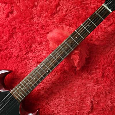 Samick SG-1P (SG Jr. Junior) 1989-1990 - Cherry - Set Neck With Long Tenon - Made in Korea MIK image 6