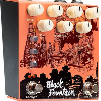 Old Blood Noise Endeavors Black Fountain Stereo Delay Effects Pedal, Terracotta image 2