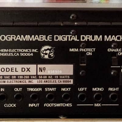 Oberheim DX with Midi - Vintage 1983 - SchwarzBlau image 2