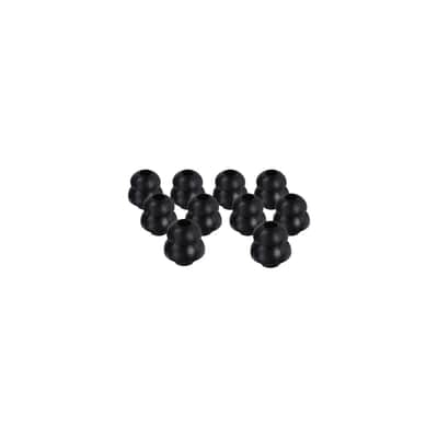 Hear Technologies Small Silicone EarFills for Future Sonics Spectrum Series G10, Black, 3 Pairs image 1