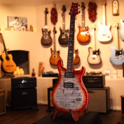 PRS SE Custom 24-08 Electric Guitar - Charcoal Cherry Burst 5785 image 2