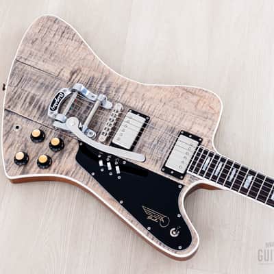 2023 Kauer Banshee Deluxe Stonewash Flame Top, Near-Mint w/ Wolfetone & Bigsby image 9