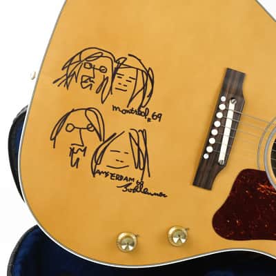 2010 Gibson JL- 160 “Bed In” Tribute Museum Model Signed by Yoko Owned by Josh Rand image 9