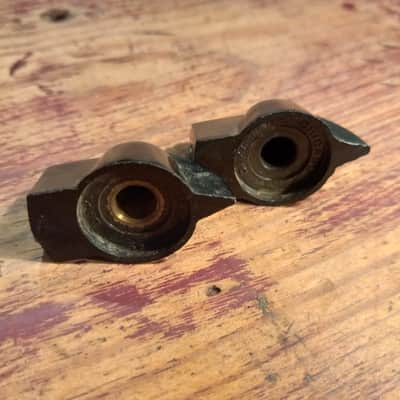 Daka-Ware 1950's-1960's Bakelite Chickenhead Knob Pair  - Black image 2