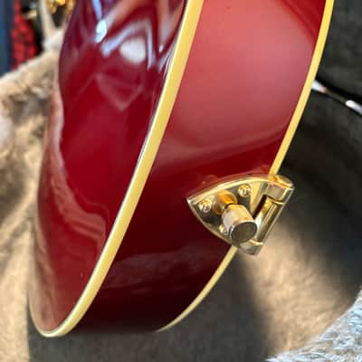 Gretsch 5420TG 50’s Limited Edition CANDY APPLE RED with Gold Hardware Quality USA Upgrades Including TV Jones pickups, wire harness w/ tone & standby switches Grover Imperials, high End Gretsch Bigsby etc. image 14