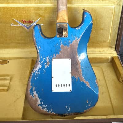 Fender Fender Custom Shop Wild West Guitars 25th Anniversary 1960 Stratocaster Heavy Relic 2024 - Lake Placid Blue image 10