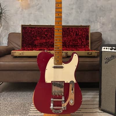 Fender Telecaster 1961 GLAS Custom Relic 8lb With G&G Custom Relic Tweed image 3