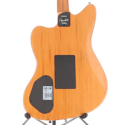 Fender Certified Pre-Owned American Acoustasonic Jazzmaster All-Mahogany, Ebony Fingerboard, Bourbon Burst (I5) (3019A) image 2