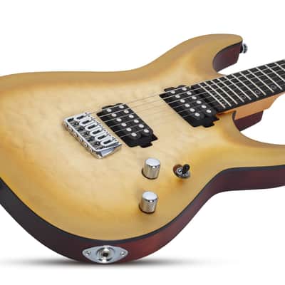 Schecter Omen Extreme-II guitar in Gold Rush image 3