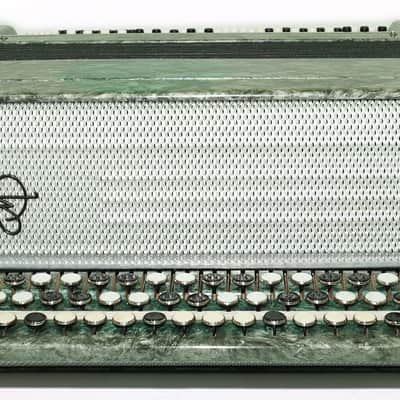 Russian Bayan Tulskiy, 3 Row Tula Chromatic Button Accordion, Vintage Music Box B System, New Straps and Soft Case, 2732 image 7