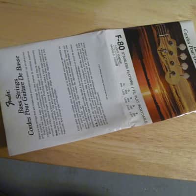 Fender P Bass Jazz Bass Vintage Strings F-80 Stainless Flats 1970s - CBS,  NOS image 5