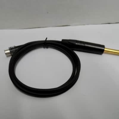 Shure WA305 1/4" Straight TS to TA4F Instrument Cable - 3' 2022 - Present - Black image 1