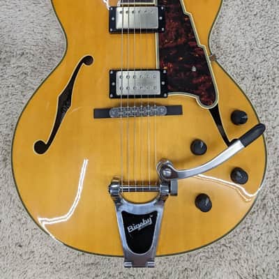 D'Angelico Excel 175 Hollow Body Electric Guitar, Natural w/Case DAE175NATCB #3 image 3