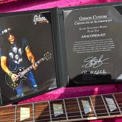 Gibson Les Paul Custom Shop Slash Anaconda Burst #25 of 250 image 3