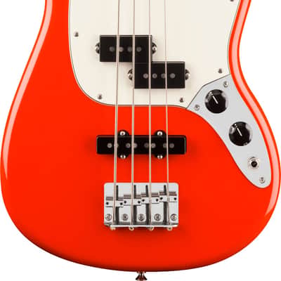 Fender Player II Mustang Bass PJ RW Coral Red image 2
