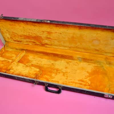 Vintage 1962 Fender Jazz Base / Precision Bass Hard Case - White Tolex - Rare Custom Color Case!  Pre-CBS Strat image 2