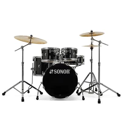 Sonor AQ1 20" Piano Black Studio Drumset image 3