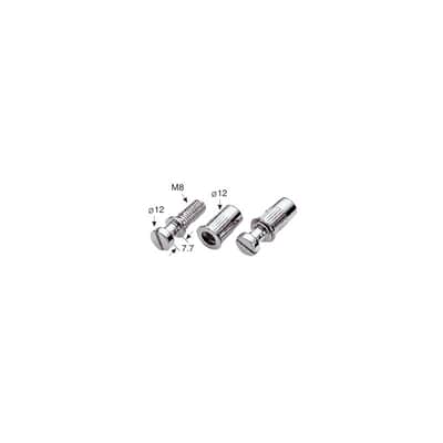 Black Metric post set, 2 screws + 2 Anchors, 12 mm diameter for stoptail tailpie image 4