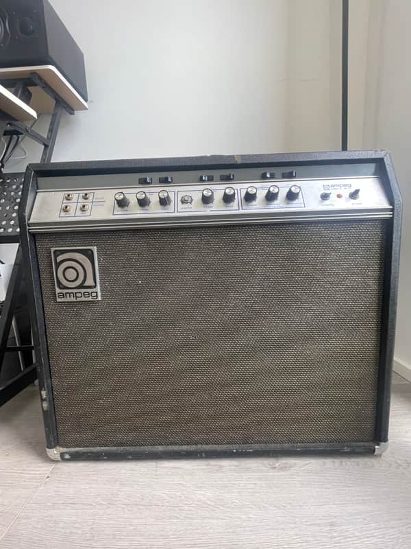 1970’s Ampeg GV-22 Gemini 22 2-Channel 40-Watt 2x12" Guitar Combo 1969 - 1972 - Black image 1