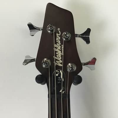 Used Washburn T-24 Bass Guitars Wood image 3