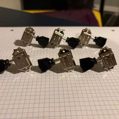 Kluson Black Keystone Tuners- Nickel image 2