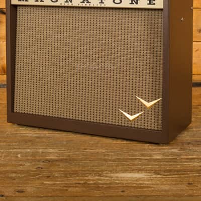 Magnatone Panoramic Stereo Electric Guitar Amplifier Combo - 12W Stereo - 2x10" - Traditional Brown image 1