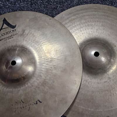 Hi-Hat Cymbals 13" Zildjian A Custom USED! RKAZC170226 image 2
