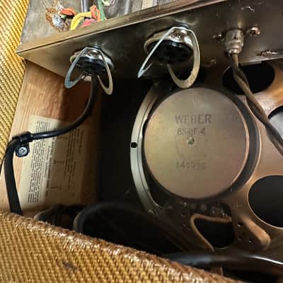 Fender Champ 5F1 Narrow Panel 5-Watt 1x8" Guitar Combo 1958 - 1964 - Tweed image 10