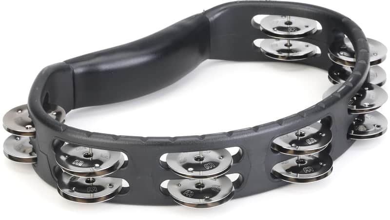 Meinl Percussion Headliner Series Handheld ABS Tambourine - Black (3-pack) Bundle image 1