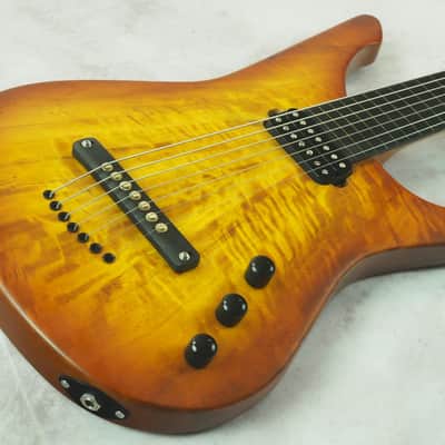 Manne Semiacustica 7 Lionel Loueke half fretless half fretted image 9