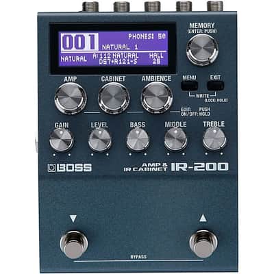 Boss IR-200 Amp and Cabinet Processor Effects Pedal Black image 1
