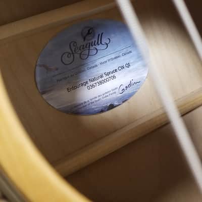 Seagull Entourage Natural Spruce CW QI 2013 Natural Fishman Electronics image 12