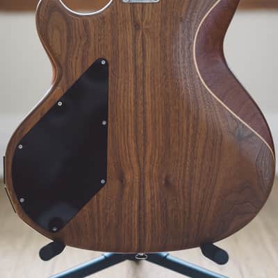 Wal Mk2 Fretless American Walnut Facings, Mahogany Core, Ebony Fretboard Electric Bass Guitar image 3