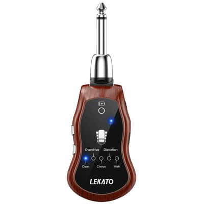 LEKATO Guitar Headphone Amp,Micro Electric Guitar Headphone Amp for Electric Guitar&Bass Rechargeable Bass Headphone Amplifier for Practice with 5 Effects(Clean Chorus Overdrive Distortion and Wah) image 9
