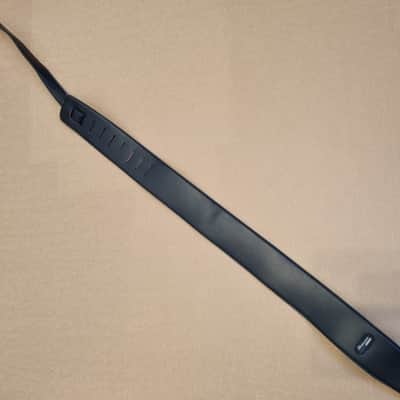 Ibanez Leather Guitar / Bass Strap Black image 1