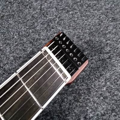 AGUDA Black hole 7 string Trans Black headless guitar image 3